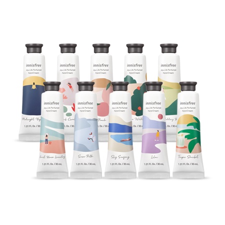 Kem dưỡng da tay, làm mềm da Innisfree Jeju Life Perfumed Hand Cream 30ml