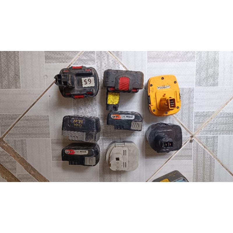 Vỏ pin zin Bosch - Ryobi - Dewalt nhật bãi
