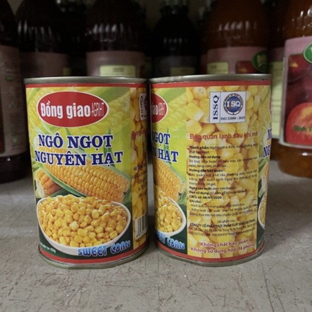 Ngô Ngọt Nguyên hạt Đóng Lon ASIA/ASEAN/Đồng Giao 450G- BAO BÌ MỚI