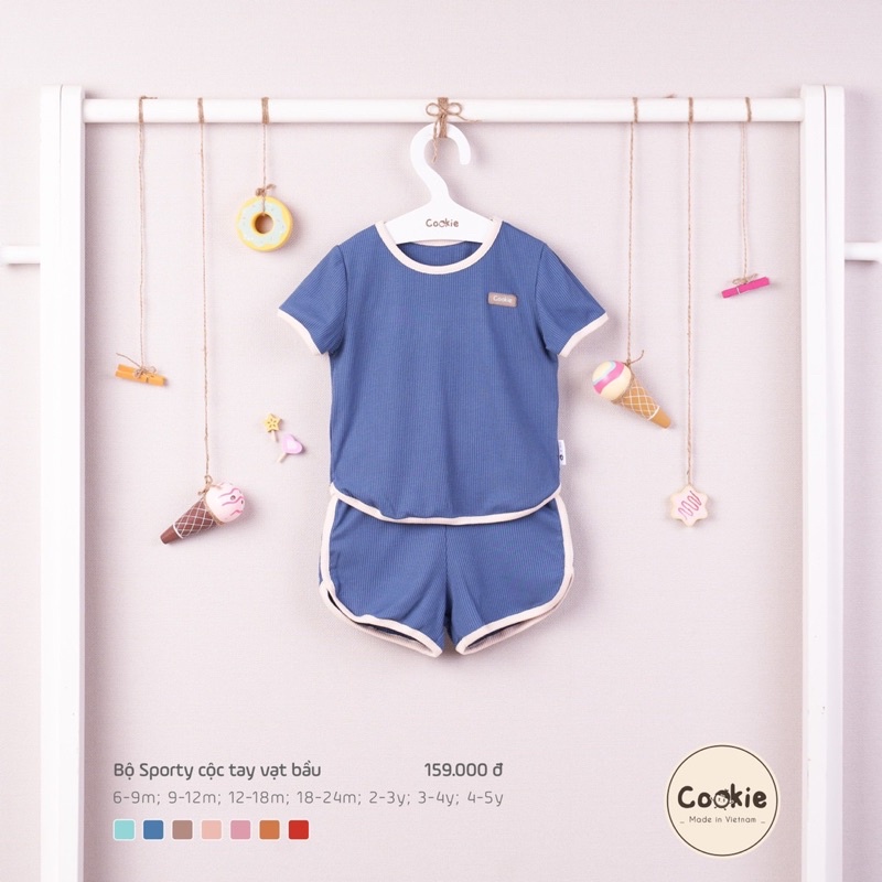 Cookie - Bộ sporty cộc tay vạt bầu CK0502