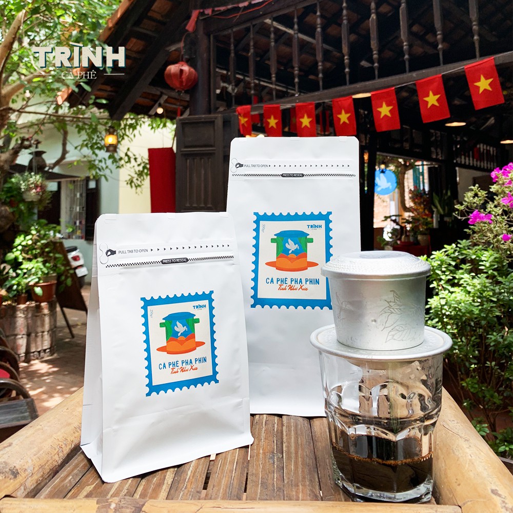 Cà phê bột nguyên chất Culi Robusta Arabica 500gr rang mộc vị truyền thống đậm đà thơm nồng cafe pha phin từ Trình cà