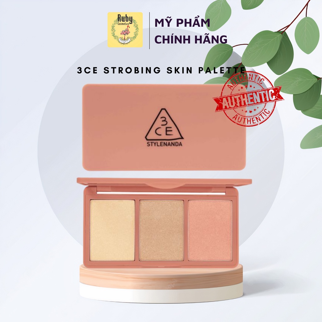 Phấn Bắt Sáng / Highlight 3CE Strobing Skin Palette