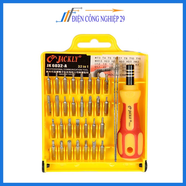 Bộ Tô Vít 32 Đầu Screw ( Tặng 1 Kẹp Linh Kiện Cong )