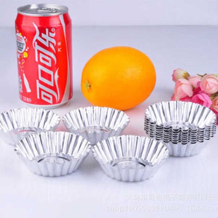 Bộ 10 khuôn tart vân hình hoa cúc làm bánh tart, thạch, bánh pudding, bánh ngọt sử sụng nhiều lần - T0130