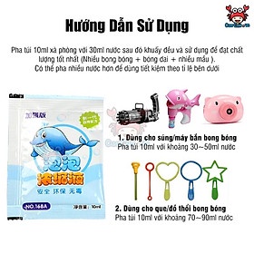 Combo 10 Gói Pha Nước Thổi Bong Bóng