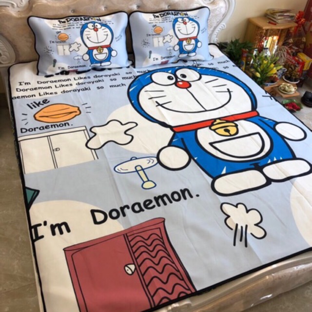 [GIÁ HỦY DIỆT] Chiếu Điều Hoà Tencel Doremon 3D [LucoStore]
