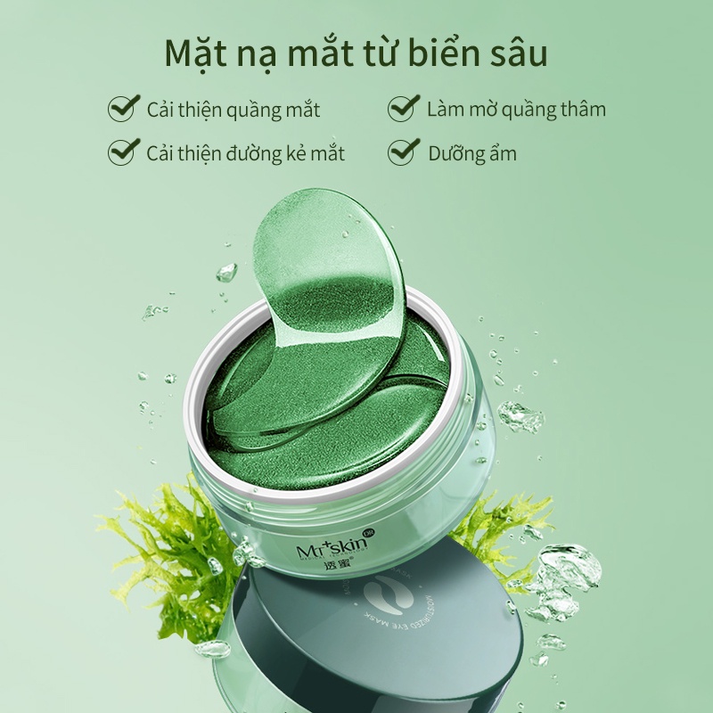 Bộ 60 mặt nạ mắt Honey & Beauty tảo vàng đen dưỡng ẩm | BigBuy360 - bigbuy360.vn