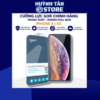 Cường lực iphone x ip xs trong suốt KHÔNG FULL MÀN chống bám vân tay chính hãng GOR phụ kiện huỳnh tân store