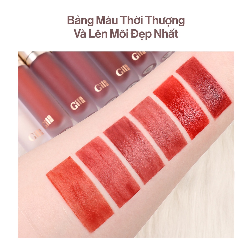 Combo Phấn nước Gilaa Long Wear DD Cushion (13g) &amp; Gilaa Plumping Lip Serum (3.8g)