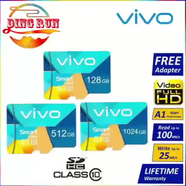 VIVO Thẻ Nhớ Micro sd Tốc Độ Cao 64GB 32GB 16GB XC Microsd C10 512GB 256GB 128GB | BigBuy360 - bigbuy360.vn