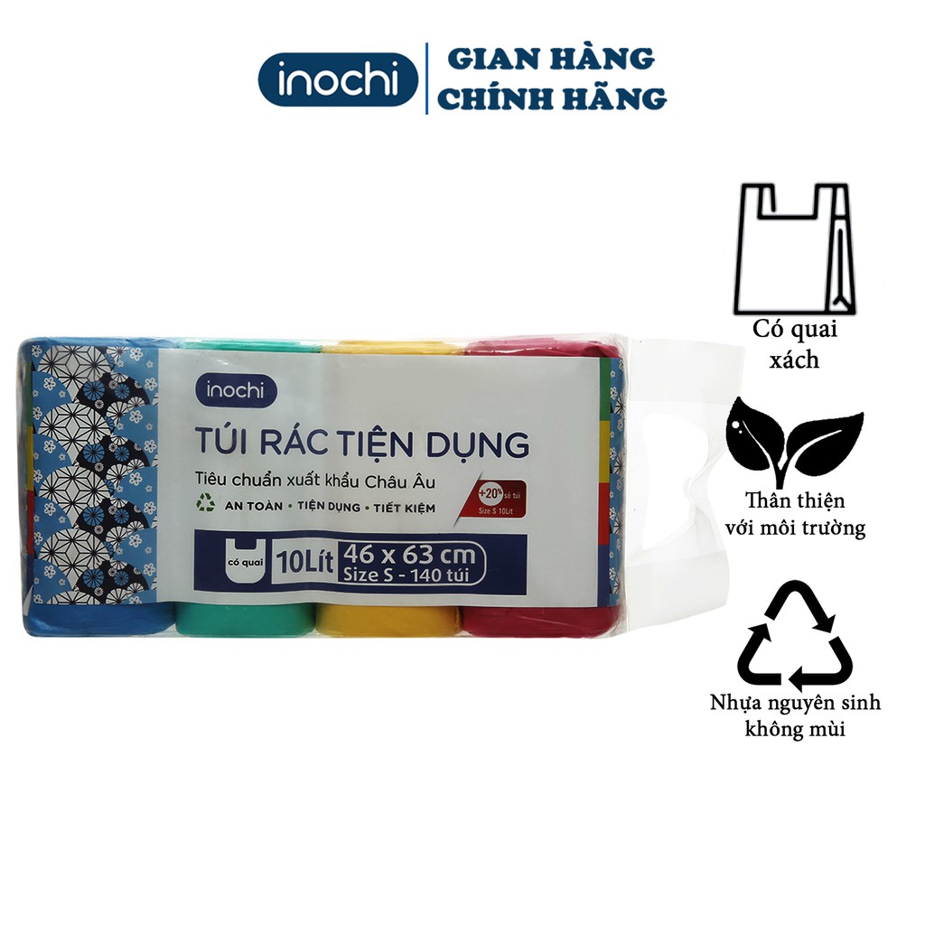 [4 Cuộn ] Túi RácTự H[4 Cuộn ] Túi RácTự Huỷ -tiện dụng Soji Dạng Cuộn Màu Đen giúp nhà trở nên gọn gàng sạch