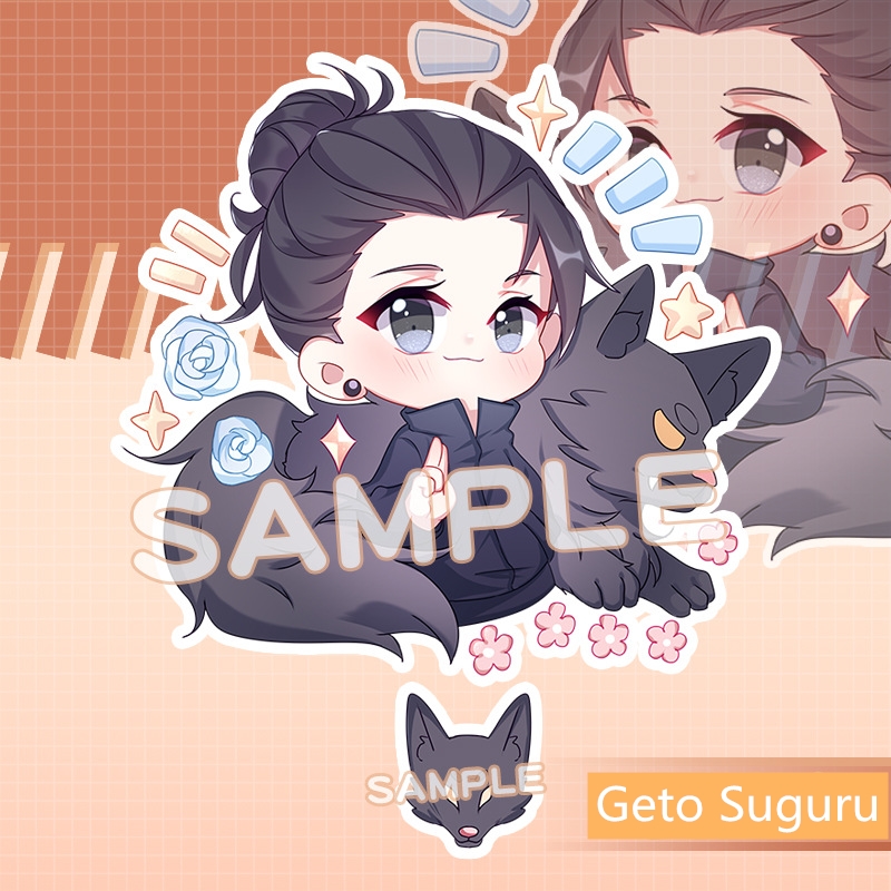 Móc chìa khóa acrylic in họa tiết hai mặt phong cách hoạt hình Yuji Itadori Gojo dễ thương