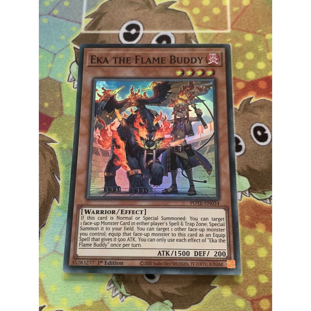 [ Đỗ Lạc Shop ] Thẻ Bài Yugioh Monster Eka the Flame Buddy - POTE-EN034 - Super Rare