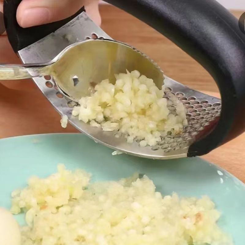 Dụng cụ nghiền tỏi hành thông minh không gỉ, an toàn tuyệt đối