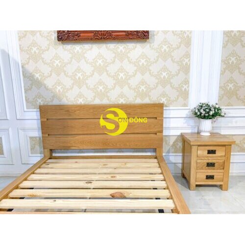Giường ngủ gỗ sồi mỹ 1.4m