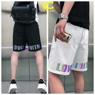 Quần short đùi thể thao luis phản quang unisex nam nữ hot trend - vietcen