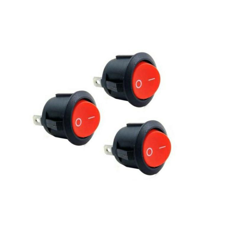 3 Chiếc Công tắc bập bênh KCD1-105 2 Chân/3 Chân Loại To 20mm Loại Tốt
