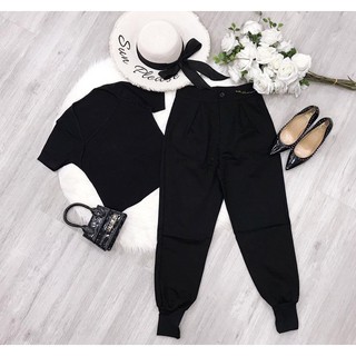 Sale SET ÁO THUN CÁCH ĐIỆU + QUẦN KAKI HÀNG NHẬP  Ꮯɦấȶ Ꮮɨệʊ: thun gân + quần Kaki . Size dưới 54kg vừa nha .