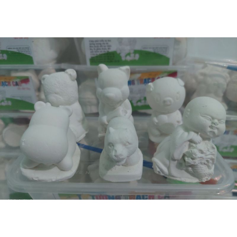 5 tượng thạch cao 7-11cm nhiều mẫu cho bé
