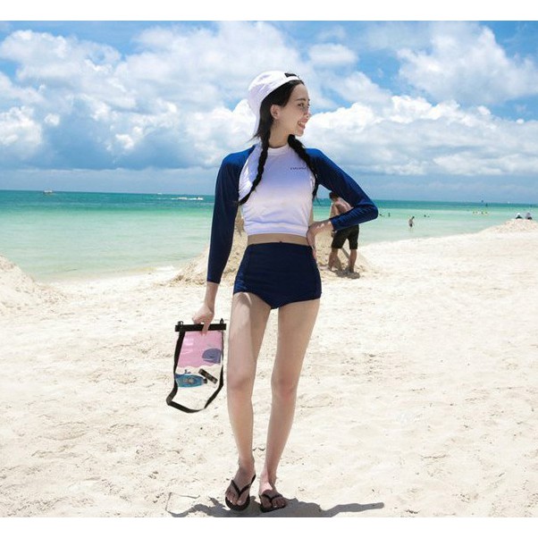 [Có sẵn] ÁO TẮM BIỂN THỂ THAO JB159 BIKINI BỘ ĐỒ BƠI DÀI TAY ĐI BIỂN