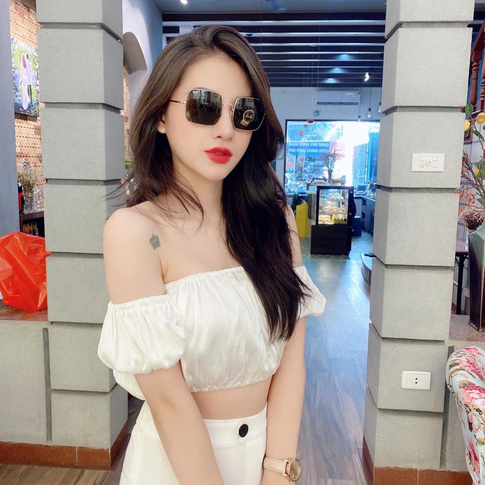 Kính mát Rayban RB1971 914731 mắt vuông, viền kim loại vàng ⚜️Hàng Authentic⚜️