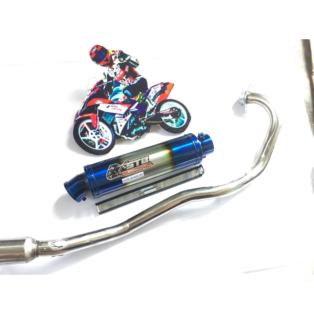 Bộ pô stb titan full cổ wave, SI, EXCITER, WINER, SONIC, RAIDER FI, SATRIA, GSX