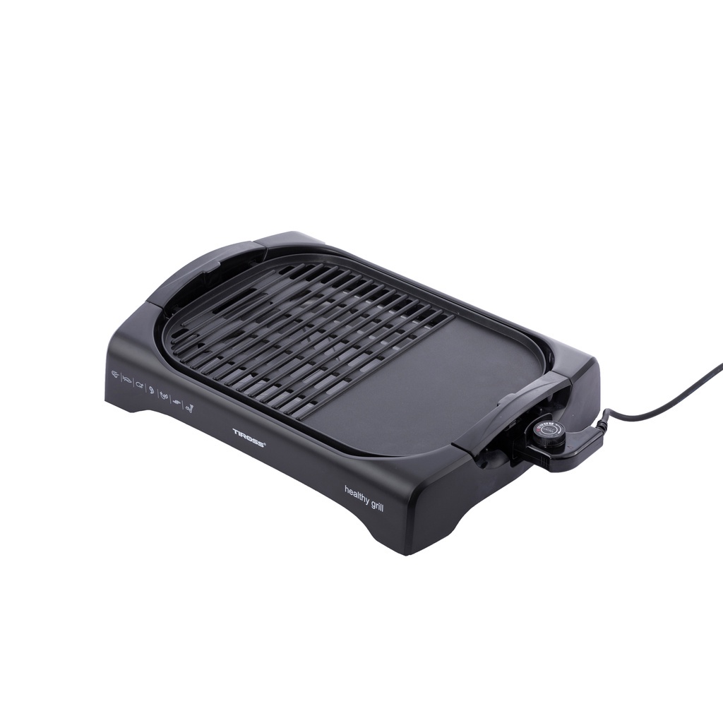 Vỉ nướng điện để bàn Tiross TS-968, bảo hành chính hãng 12 tháng
