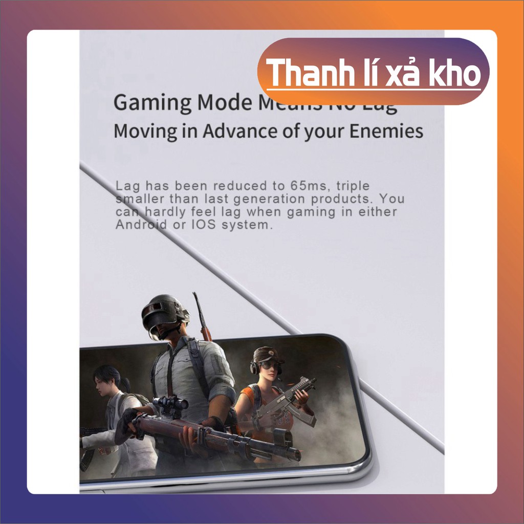 THANH LÝ XẢ KHO QCY T5S Tai Nghe Bluetooth Pop Up Android Chơi Game Ít Delay  Cảm Biến Ánh Sáng IPX5 Pin Trâu 4-5h Dock 