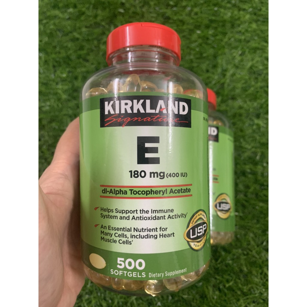 hộp 500 viên vitamin E Kirkland của Mỹ