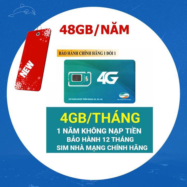 Sim 3G 4G Viettel dùng trọn gói 1 năm 4GB/tháng D500