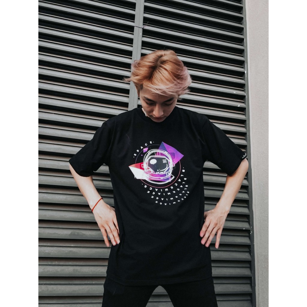 ÁO CRYSTAL ASTRONAUT HOLOGRAM - Áo thun cotton BLACKMIACK - Thun form rộng Unisex