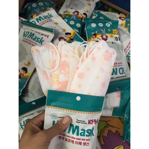 COMBO10 cái ✨✨KHẨU TRANG KF94 CHO BÉ 1 - 8 tuổi