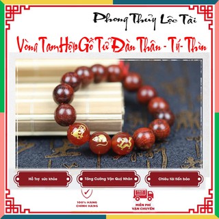 Vòng tam hợp gỗ tử đàn Thân - Tý- Thìn
