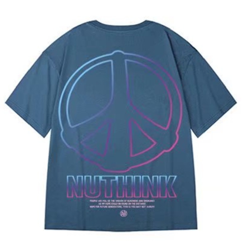 Áo Thun Tay Ngắn Cổ Tròn In Chữ Thời Trang Unisex Size M-8XL