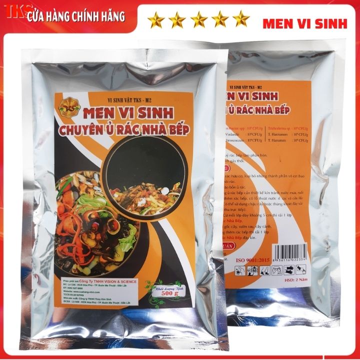 MEN Ủ RÁC Nhà Bếp Thành Phân Hữu Cơ Nhanh Hoai Mục, Không Hôi