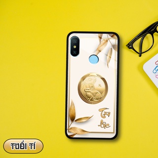 Ốp lưng kính 3D 12 con giáp - Xiaomi Redmi Note 6/ Note 6 Pro