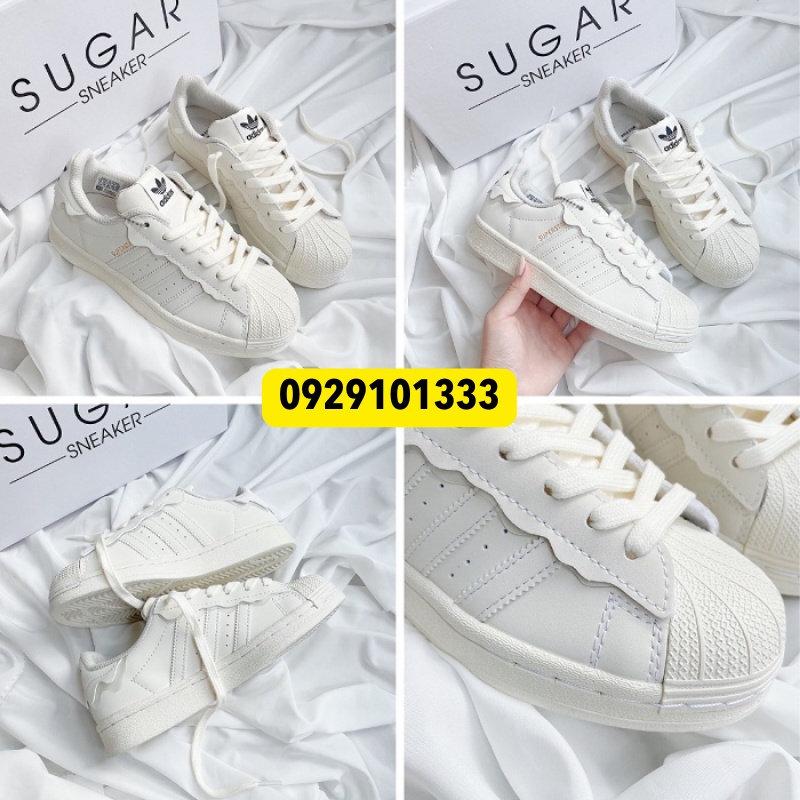 Giày Adidas Superstar Das Sò, Superstar Das Sò Màu Trắng Hot Trend 2022 Full Box Bill