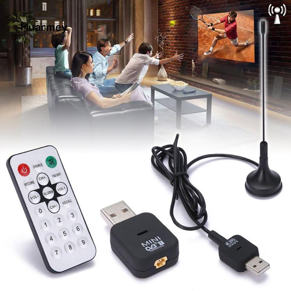 Usb 2.0 Mini Digital Dvb-T Hdtv Dongle Receiver Stick Remote Remote