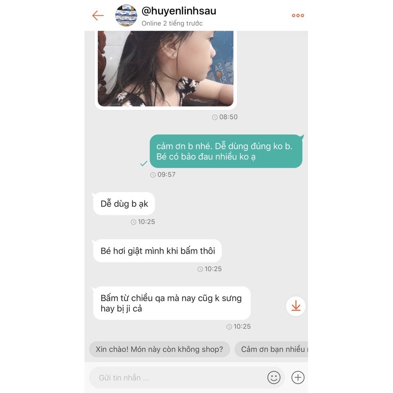 Bấm lỗ tai/ Bấm khuyên tai dùng một lần-Kháng khuẩn, vô trùng, an toàn, nhanh gọn, tiện dụng, hiệu