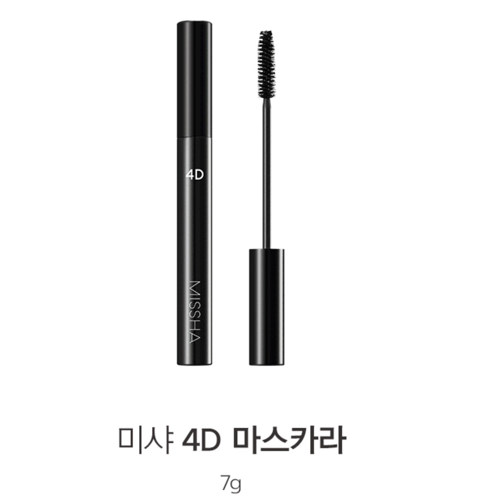 Mascara cong và dài mi MISSHA 4D Mascara 7g