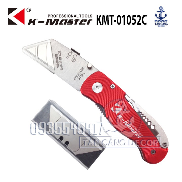 Dao rọc cáp K Master KMT 01052C kèm 10 lưỡi dao
