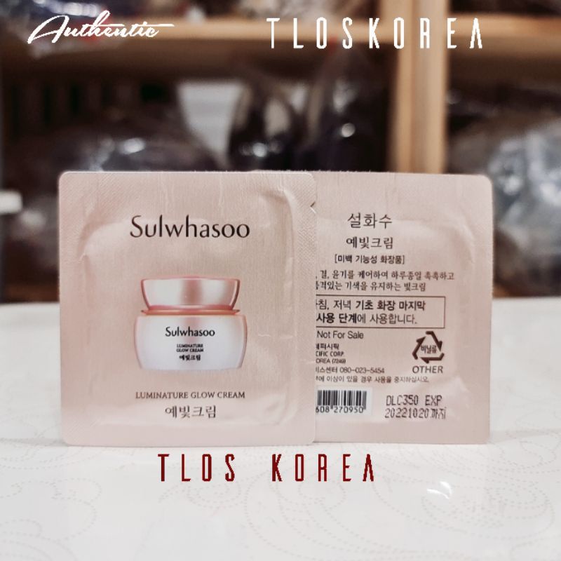 Sample Gói Kem trắng da chống nhăn Luminature glow cream sulwhasoo 1ml 설화수 예빛크림 | BigBuy360 - bigbuy360.vn