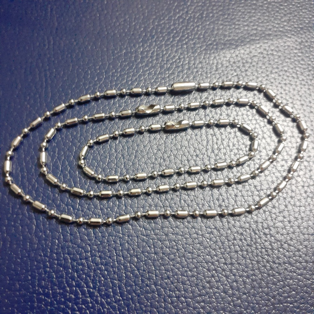 Vòng tay nữ inox kiểu trúc bi 2.5mm sáng, đẹp dễ thương không đen, không gỉ - Chọn size theo yêu cầu