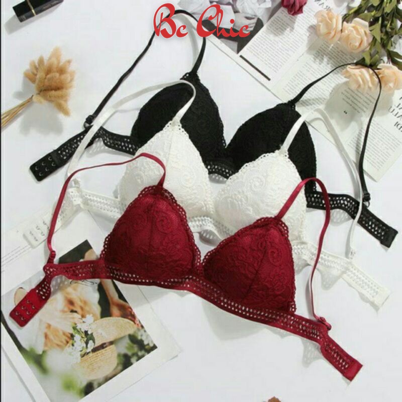 BRA REN HOA MỀM NHẸ SIÊU THOÁNG CỰC XINH B7311 BC_CHIC LINGERIE