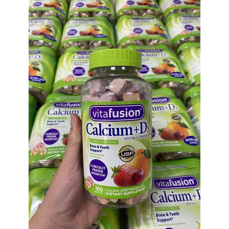Kẹo dẻo Vitafusion Calcium + D3