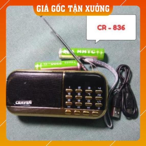 [GIÁ SỐC] Loa thẻ nhớ Craven CR 836/836S đọc kinh phật dùng thẻ nhớ pin siêu trâu