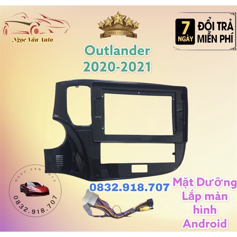 Mặt Dưỡn Outlander 2020 - 2021, 10 inch kèm jack nguồn zin