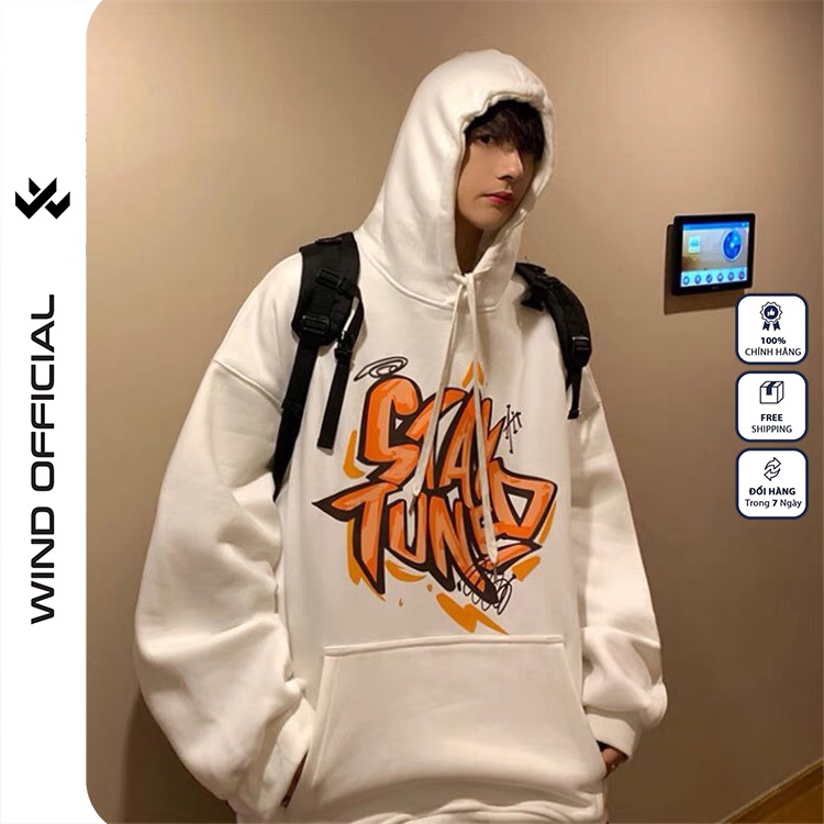 [Mã SKAMFSW175 giảm 10K đơn 50K] Áo hoodie unisex WIND form rộng nỉ nam nữ STAY TUNED HD11 thời trang thu đông oversize