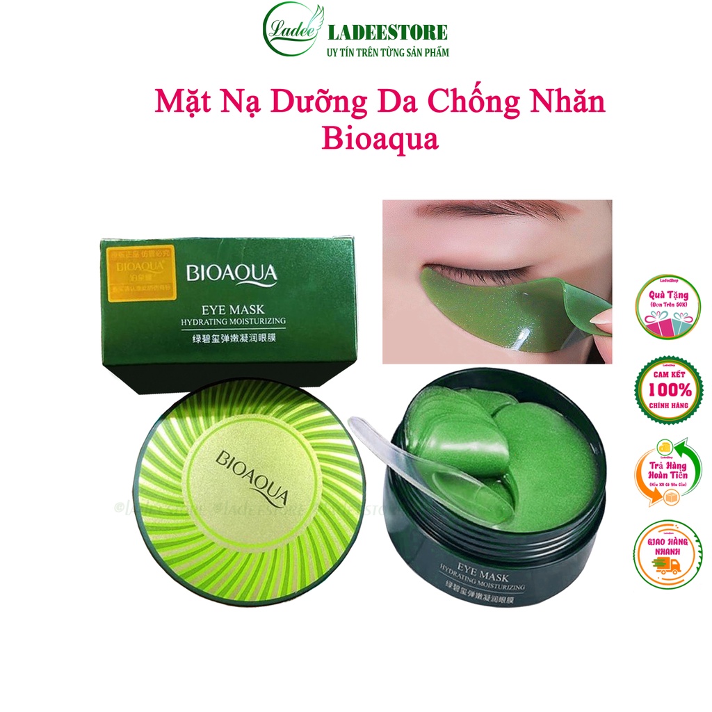 Mặt Nạ Đắp Mắt BiOAQua Chiết Suất Tảo Biển Bổ Sung Nước Hộp/60 Cặp