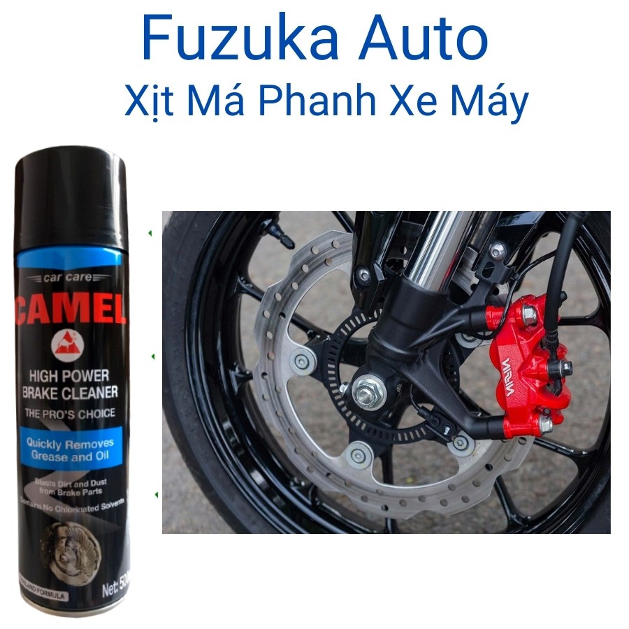 Tẩy rỉ sét vệ sinh má phanh đĩa phanh bố thắng ô tô xe máy xe hơi thương hiệu Camel